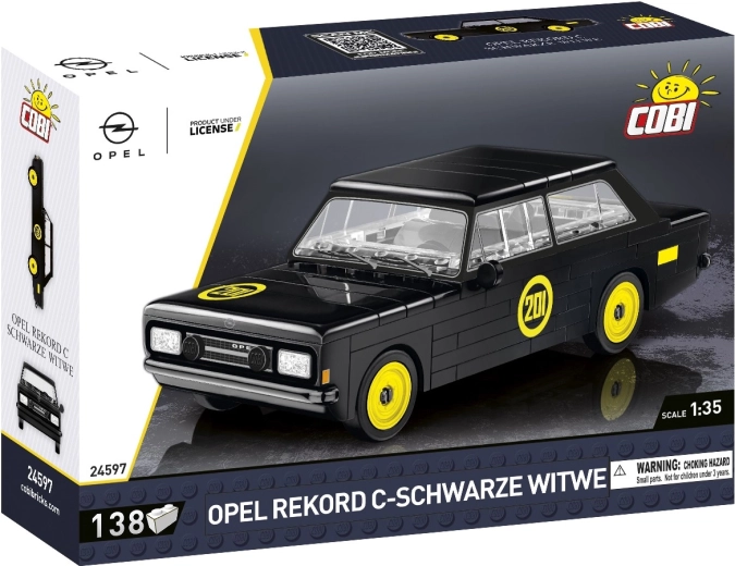 Cobi Opel Rekord C „Schwarze Witwe” (Czarna Wdowa) 1:35 – zestaw klocków modelu auta