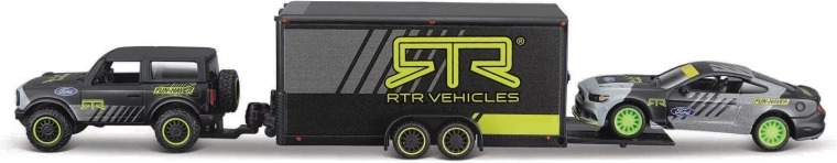 Maisto Design Team Haulers metalowy ciągnik z samochodzikiem 1:64