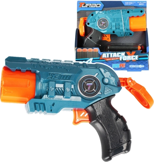 Pistolet z piankowymi nabojami dla dzieci