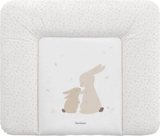 Träumeland mata do przewijania Hophop Bunny beige 75 × 85 cm