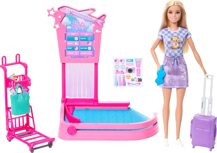 Lalka Barbie „Malibu” gotowa do podróży