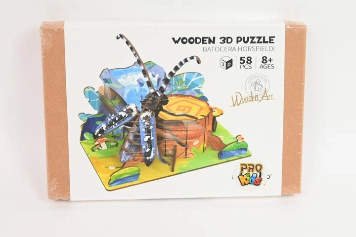 Drewniane puzzle 3D „Chrząszcz w lesie”