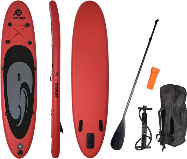 Paddleboard ENERO 320 cm czerwono-czarny-szary