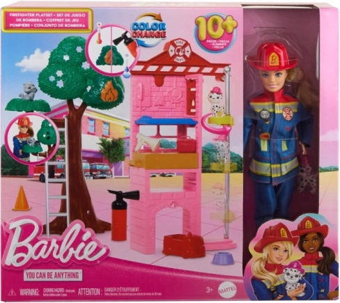 Lalka Barbie Strażaczka z akcesoriami