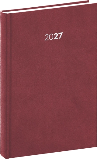 Notique dzienny terminarz Balakon 2027 bordo 15 × 21 cm