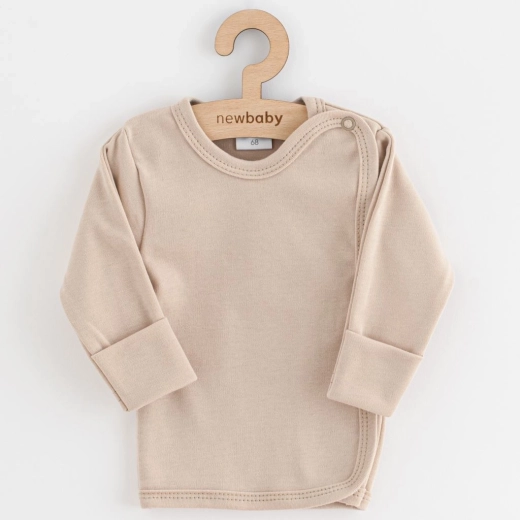 Koszulka niemowlęca New Baby Classic II jasnobeżowa 56 (0–3 m)