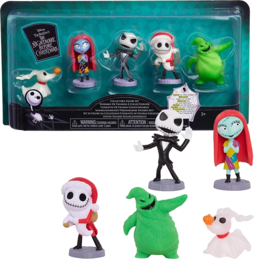 Miasteczko Halloween zestaw 5 figurek świecących w ciemności