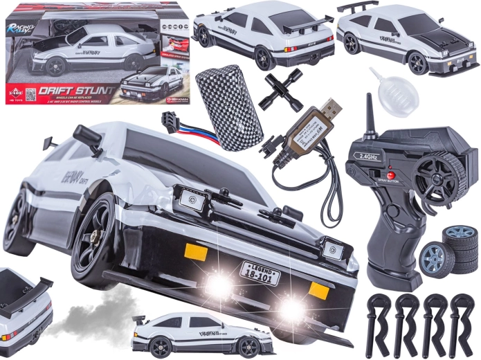 RC drift auto Toyota 4WD 1:16 z efektem pary i światłami LED
