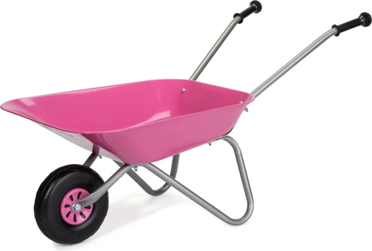 Rolly Toys metalowa taczka dziecięca różowa