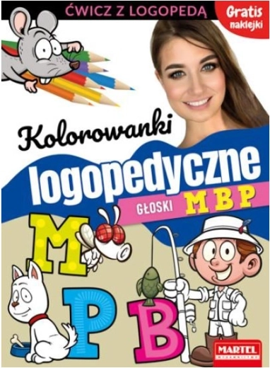 Logopedyczna kolorowanka Głoski M B P