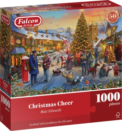 Puzzle Falcon Świąteczna radość 1000 elementów