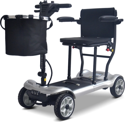 Stabilna czterokołowa konstrukcja i oświetlenie LED