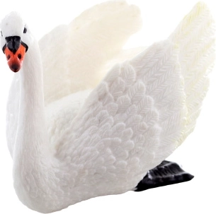 Plastowa figurka łabędzia 8 cm