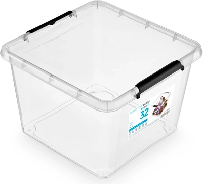 SimpleStore pojemnik do przechowywania z pokrywą 32 l (39 × 39 × 26 cm)