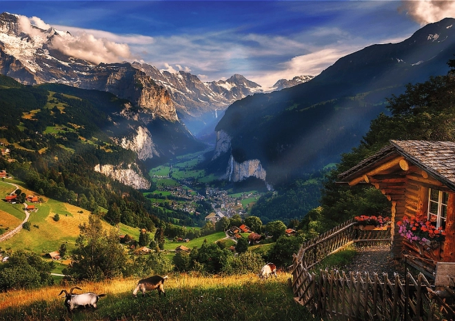 trefl puzzle photo odyssey: lauterbrunnen, szwajcaria 1000 elementów