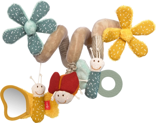 Sigikid spirala do wózka motyle z grzechotką, lusterkiem i gryzakiem 45 cm