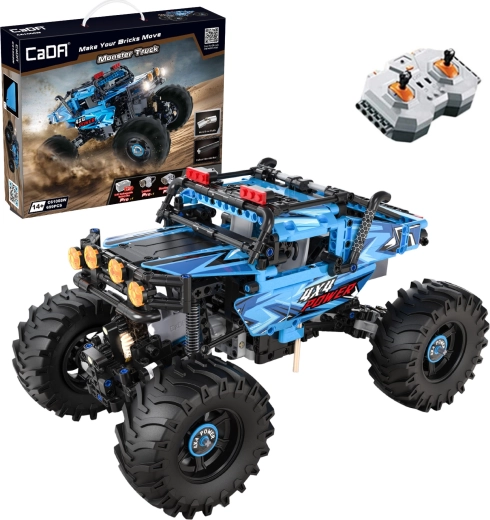 Outlet CaDA zdalnie sterowany Monster Truck ze światłami LED, 699 elementów