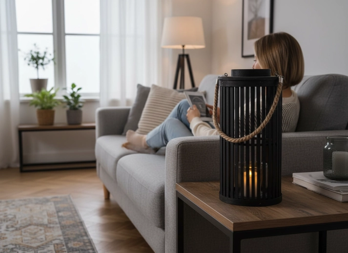 Ciepłe ambientowe światło do salonu