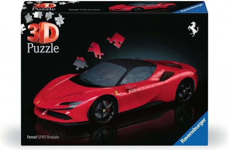 3D puzzle Ferrari SF90 Stradale od Ravensburger, 108 elementów