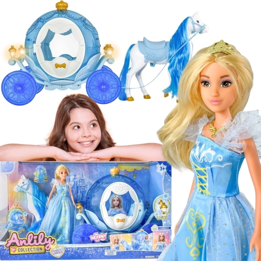 Woopie Royal lodowa księżniczka Lily z magicznym świecącym powozem