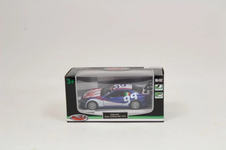 Model auta Maserati GranTurismo MC GT4 1:43 niebiesko-biały