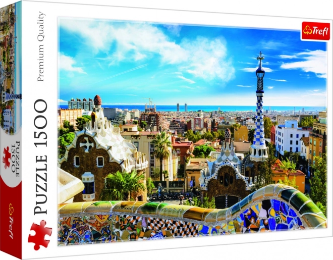 Puzzle 1500 elementów Park Güell, Barcelona – TREFL