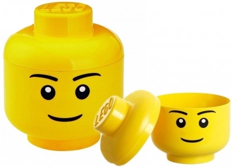 Lego pojemnik w kształcie głowy L – chłopiec