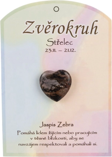 Serce z jaspisu zebry – Strzelec