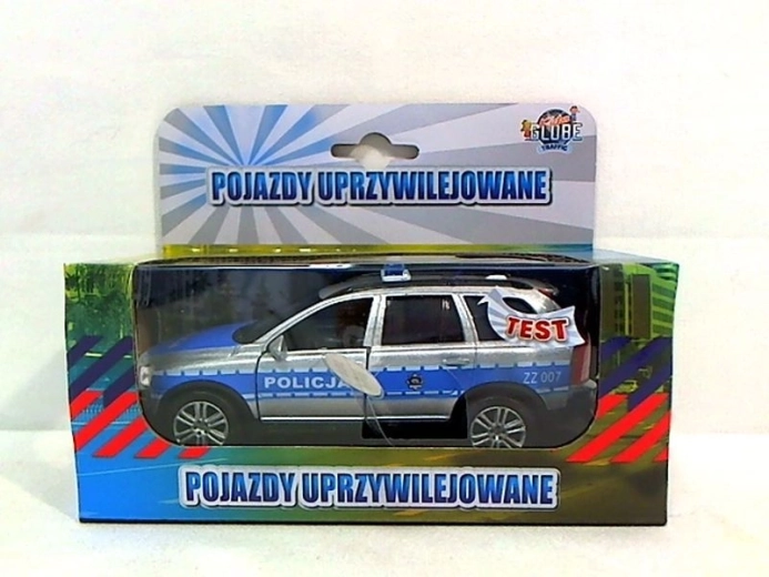 Policyjny samochód Volvo ze światłem i dźwiękiem 14 cm