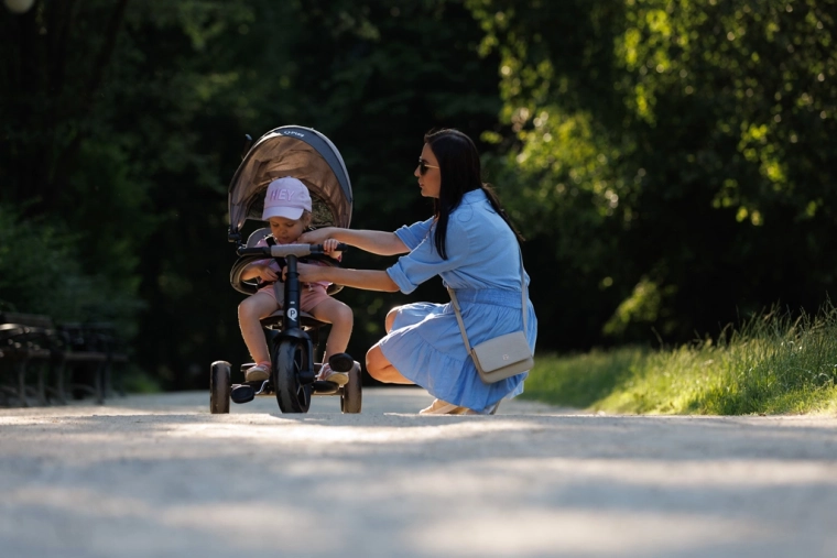 Prowadzenie przez rodzica i płynna jazda
