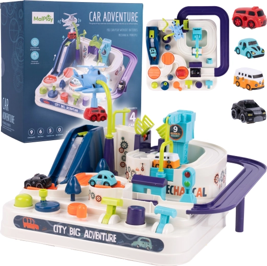 interaktywna trasa z przeszkodami z helikopterem