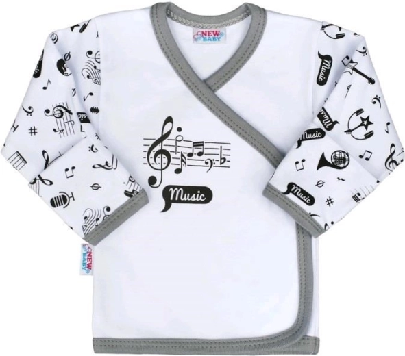 Niemowlęca bawełniana koszulka New Baby Music rozmiar 68