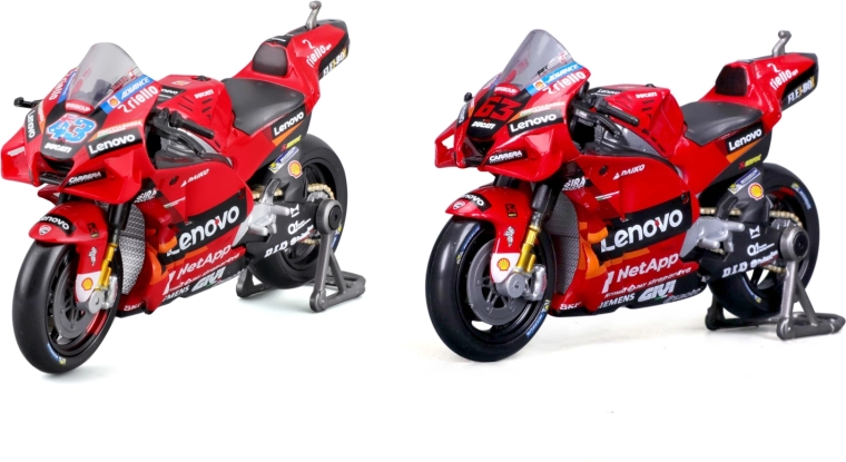 Maisto metalowy model motocykla Ducati Lenovo Team 2022 1:18