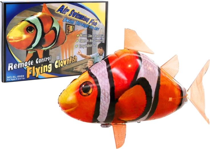 Zdalnie sterowana rybka R/C Clownfish Orange Flying Balloon