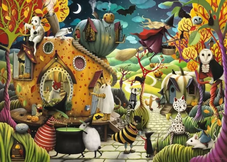 Puzzle Ravensburger Szczęśliwy Halloween 1000 elementów
