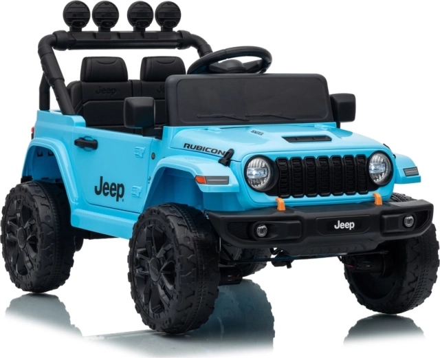 Dziecięcy samochód elektryczny Jeep Rubicon 24 V – Jasnoniebieski