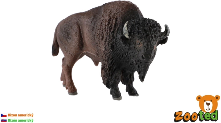 Plastowa figurka bizona amerykańskiego 11 cm