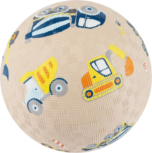 Gumowa piłka Sigikid z autkami 12 cm