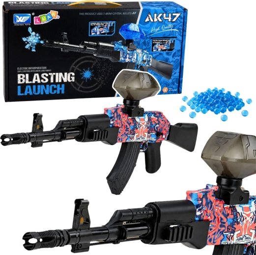 Elektryczny automatyczny karabin na kulki hydrożelowe AK47 70 cm