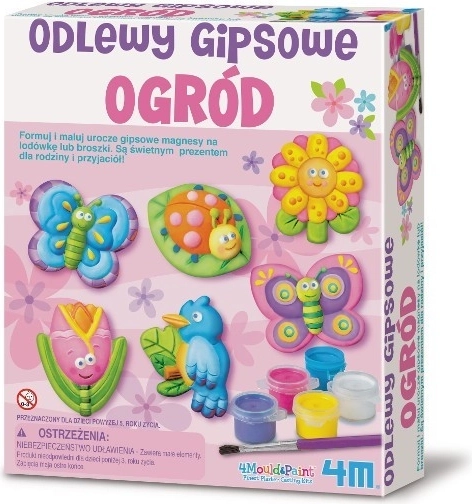 Kreatywny zestaw gipsowych odlewów – ogród