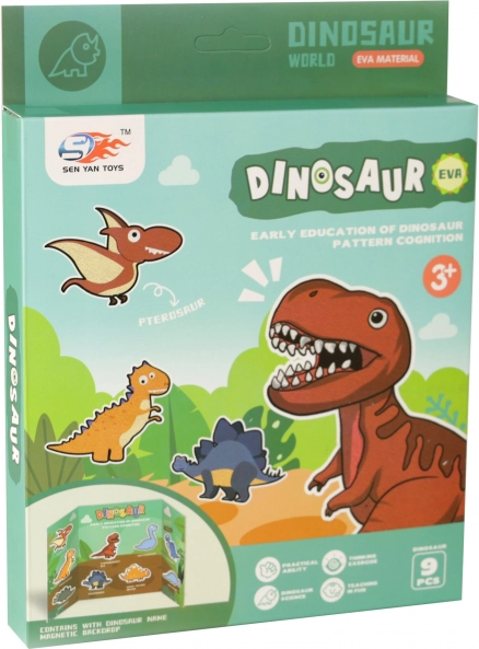 Magnesy dinozaury – kreatywny zestaw z pianki