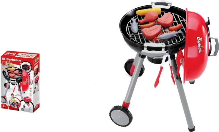 Dziecięcy grill na baterie z zestawem do grillowania