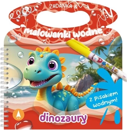 Zadanka i wodne kolorowanki Dinozaury