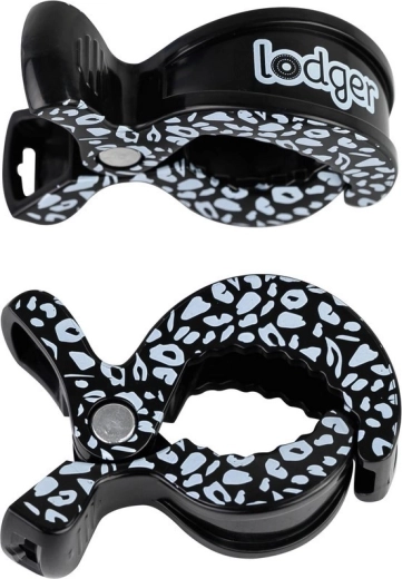 Klipsy do otulacza Lodger z nadrukiem Black Dot – 2 szt.