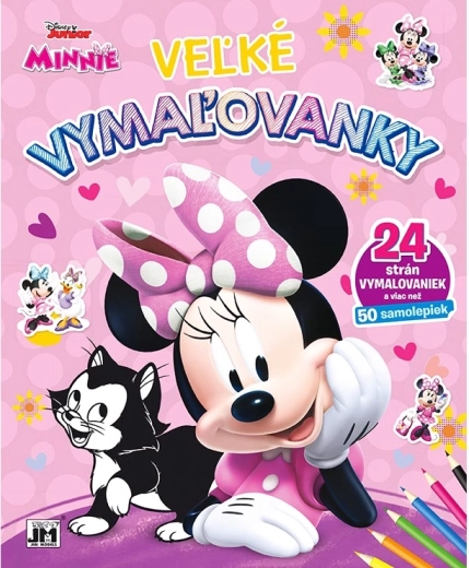 Duże kolorowanki i naklejki Minnie