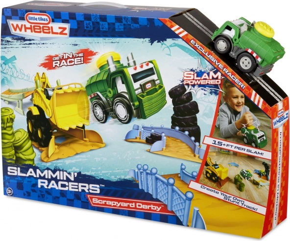 Interaktywna tor wyścigowy LITTLE TIKES Slammin' Racers z kaskaderskimi przeszkodami