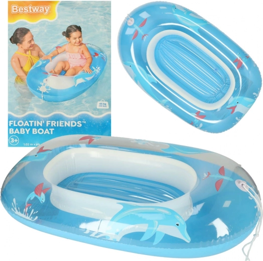 Dziecięca dmuchana łódka BESTWAY – Delfin