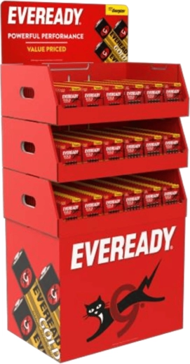 Modułowy stojak podłogowy Energizer HK na baterie Eveready