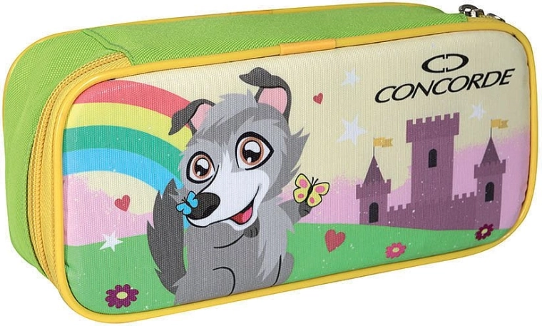 Szkolne etui CONCORDE Wilczek z klapką