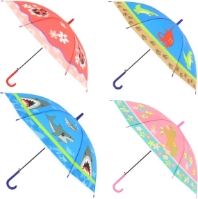 Dziecięcy parasol automatyczny 69 × 78 cm z obrazkiem - 1 sztuka – Z dinozaurami